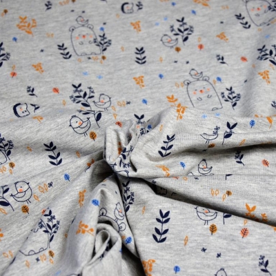 Jersey | Sweet bear | hellgrau meliert